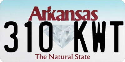 AR license plate 310KWT