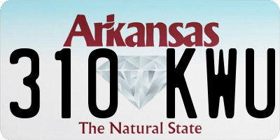 AR license plate 310KWU