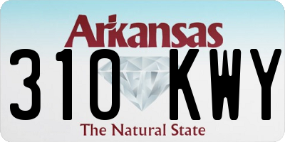 AR license plate 310KWY