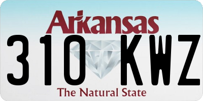 AR license plate 310KWZ