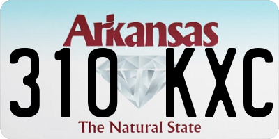 AR license plate 310KXC