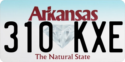 AR license plate 310KXE