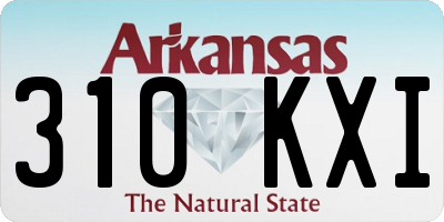 AR license plate 310KXI