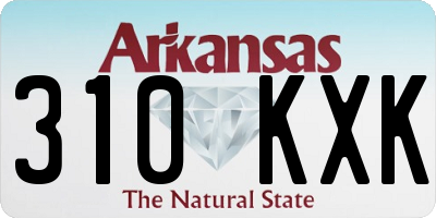 AR license plate 310KXK