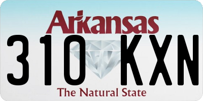 AR license plate 310KXN