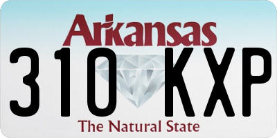 AR license plate 310KXP