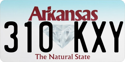 AR license plate 310KXY