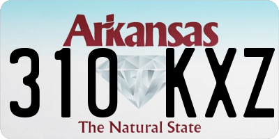 AR license plate 310KXZ