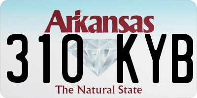 AR license plate 310KYB