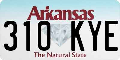 AR license plate 310KYE