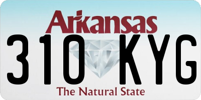 AR license plate 310KYG
