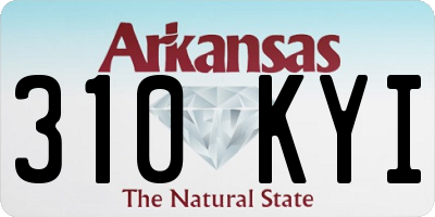 AR license plate 310KYI