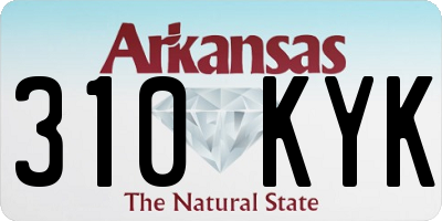 AR license plate 310KYK