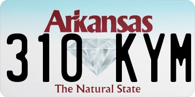 AR license plate 310KYM