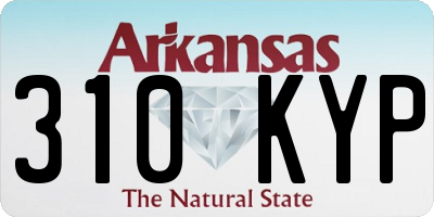 AR license plate 310KYP