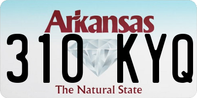AR license plate 310KYQ