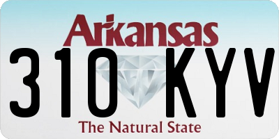 AR license plate 310KYV