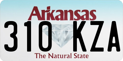 AR license plate 310KZA
