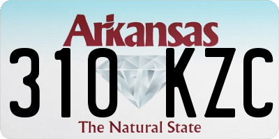AR license plate 310KZC