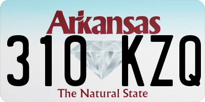 AR license plate 310KZQ