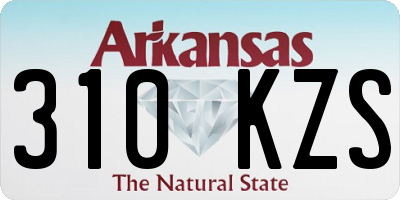 AR license plate 310KZS