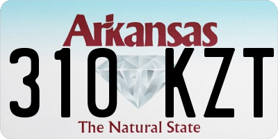 AR license plate 310KZT