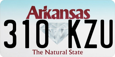 AR license plate 310KZU
