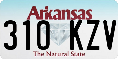 AR license plate 310KZV