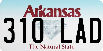 AR license plate 310LAD
