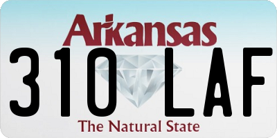AR license plate 310LAF