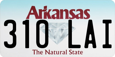 AR license plate 310LAI