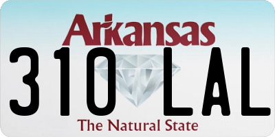 AR license plate 310LAL