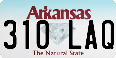 AR license plate 310LAQ