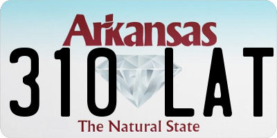 AR license plate 310LAT