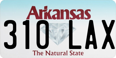 AR license plate 310LAX