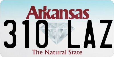 AR license plate 310LAZ