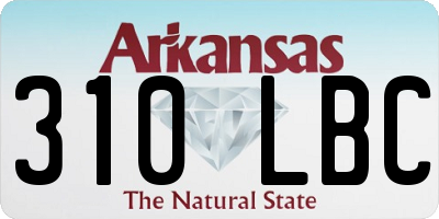 AR license plate 310LBC