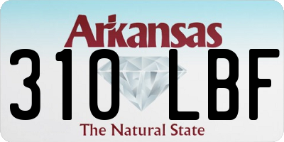AR license plate 310LBF