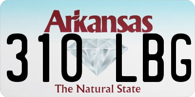 AR license plate 310LBG