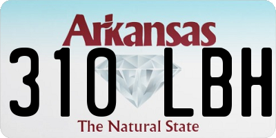 AR license plate 310LBH