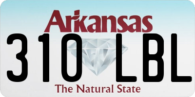 AR license plate 310LBL