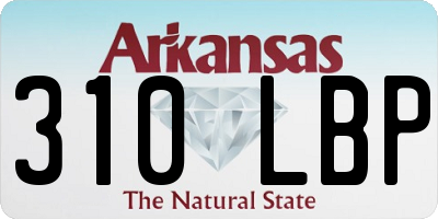 AR license plate 310LBP