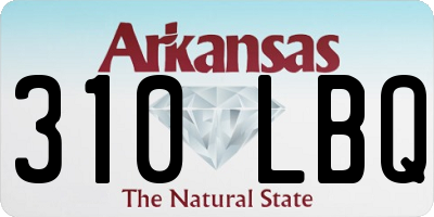 AR license plate 310LBQ