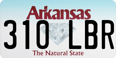AR license plate 310LBR
