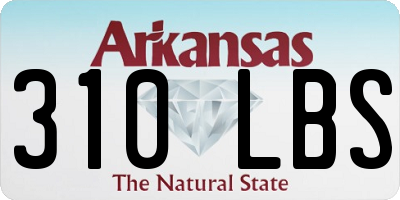 AR license plate 310LBS
