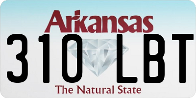 AR license plate 310LBT
