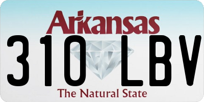 AR license plate 310LBV