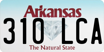 AR license plate 310LCA