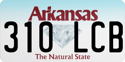 AR license plate 310LCB
