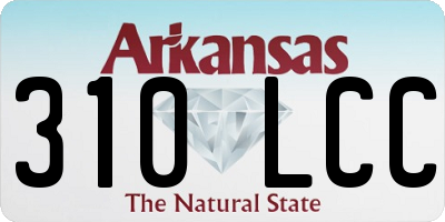 AR license plate 310LCC